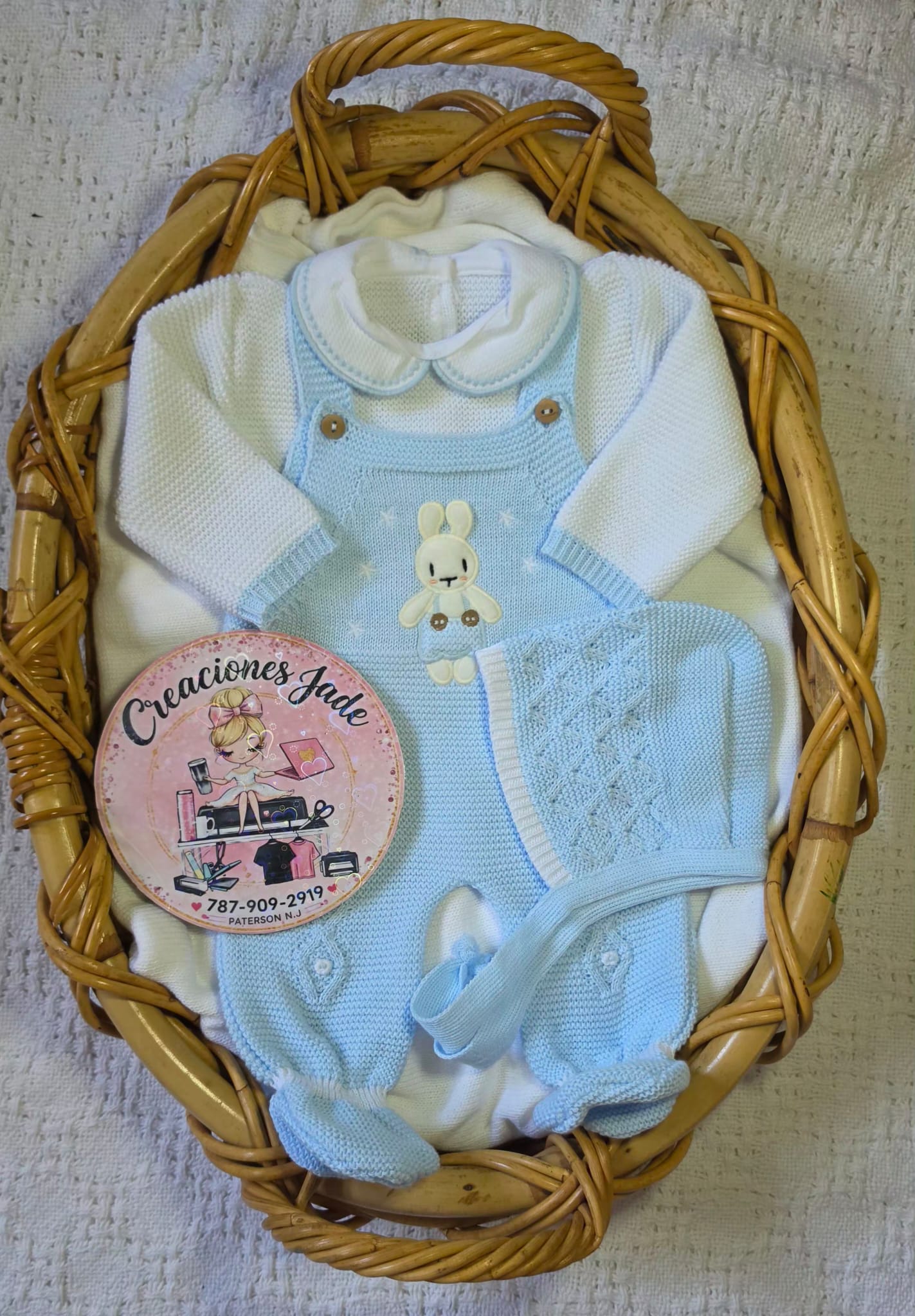 Little Bunny Dreams Knitted Baby Set β¨