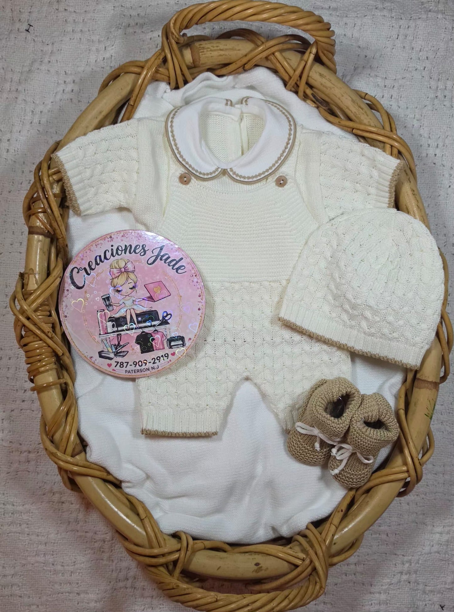 Classic Little Gentleman Knitted Romper Set πΆβ¨
