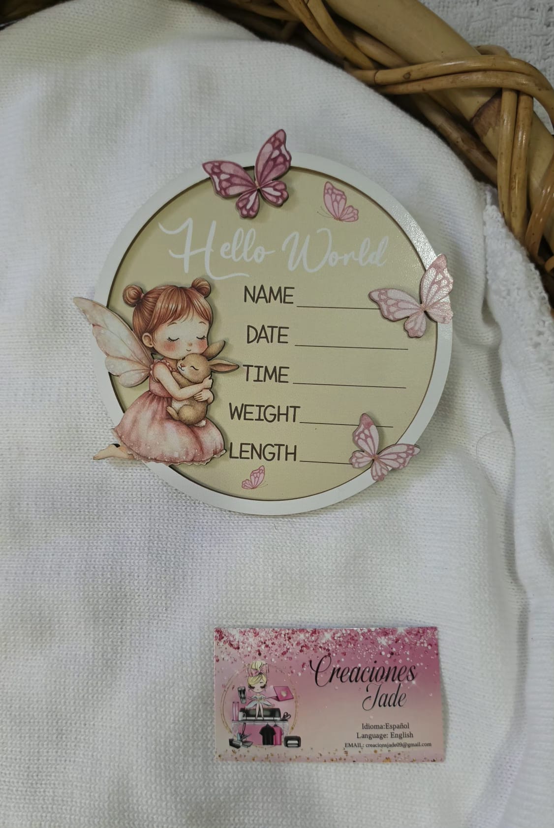 Baby Girl Birth Announcement Signs 👶✨