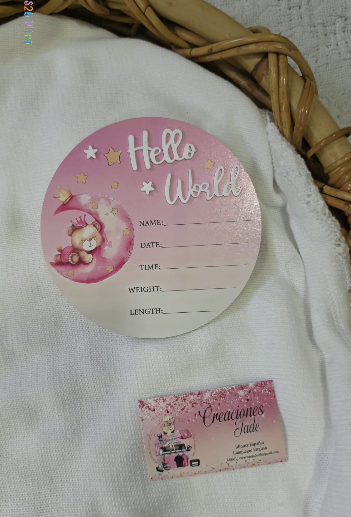 Baby Girl Birth Announcement Signs 👶✨