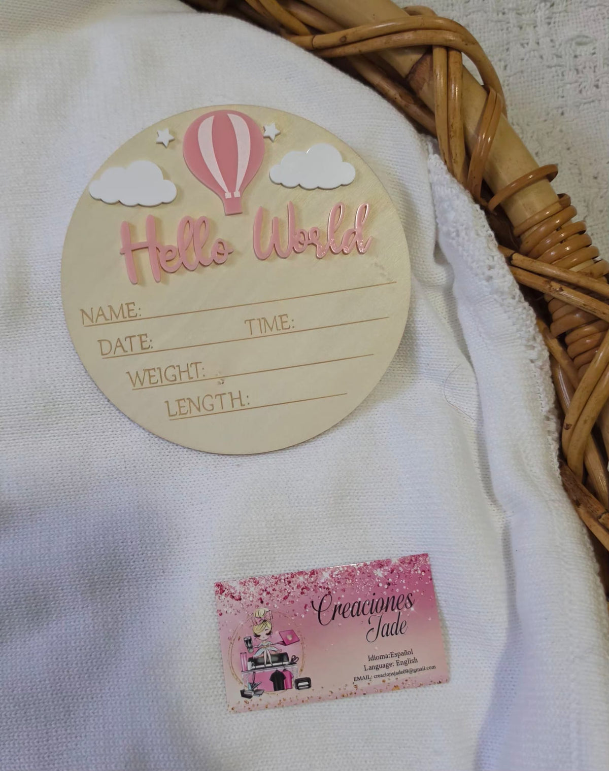 Baby Girl Birth Announcement Signs 👶✨