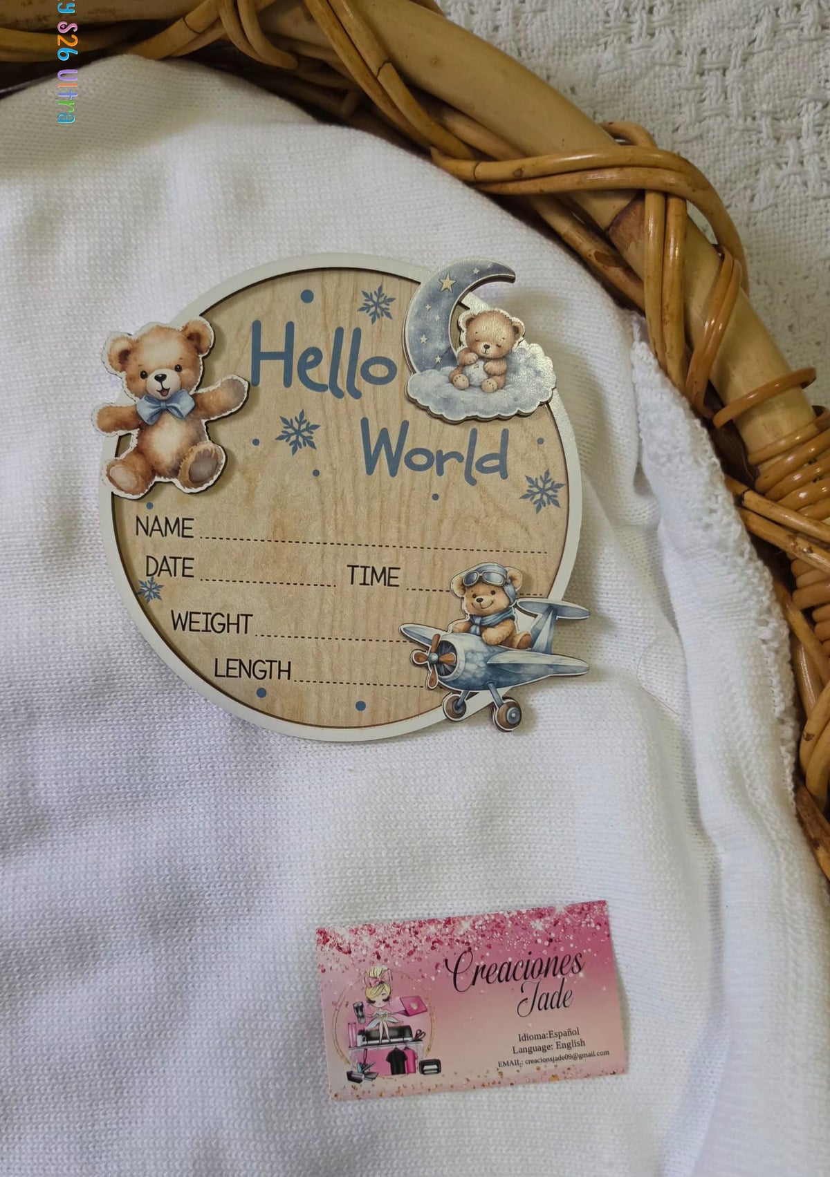 Baby Boy Birth Announcement Signs 👶🩵