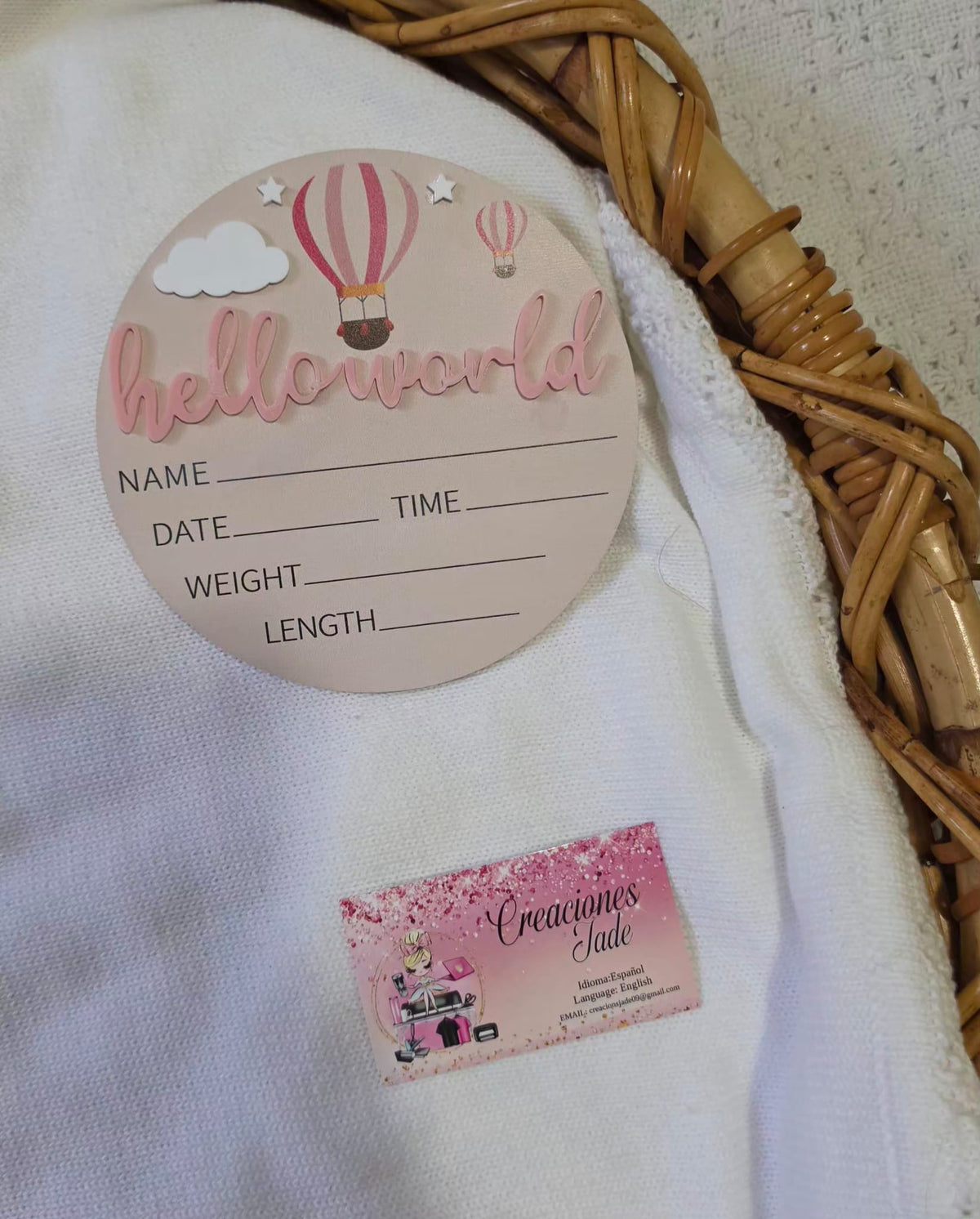 Baby Girl Birth Announcement Signs 👶✨