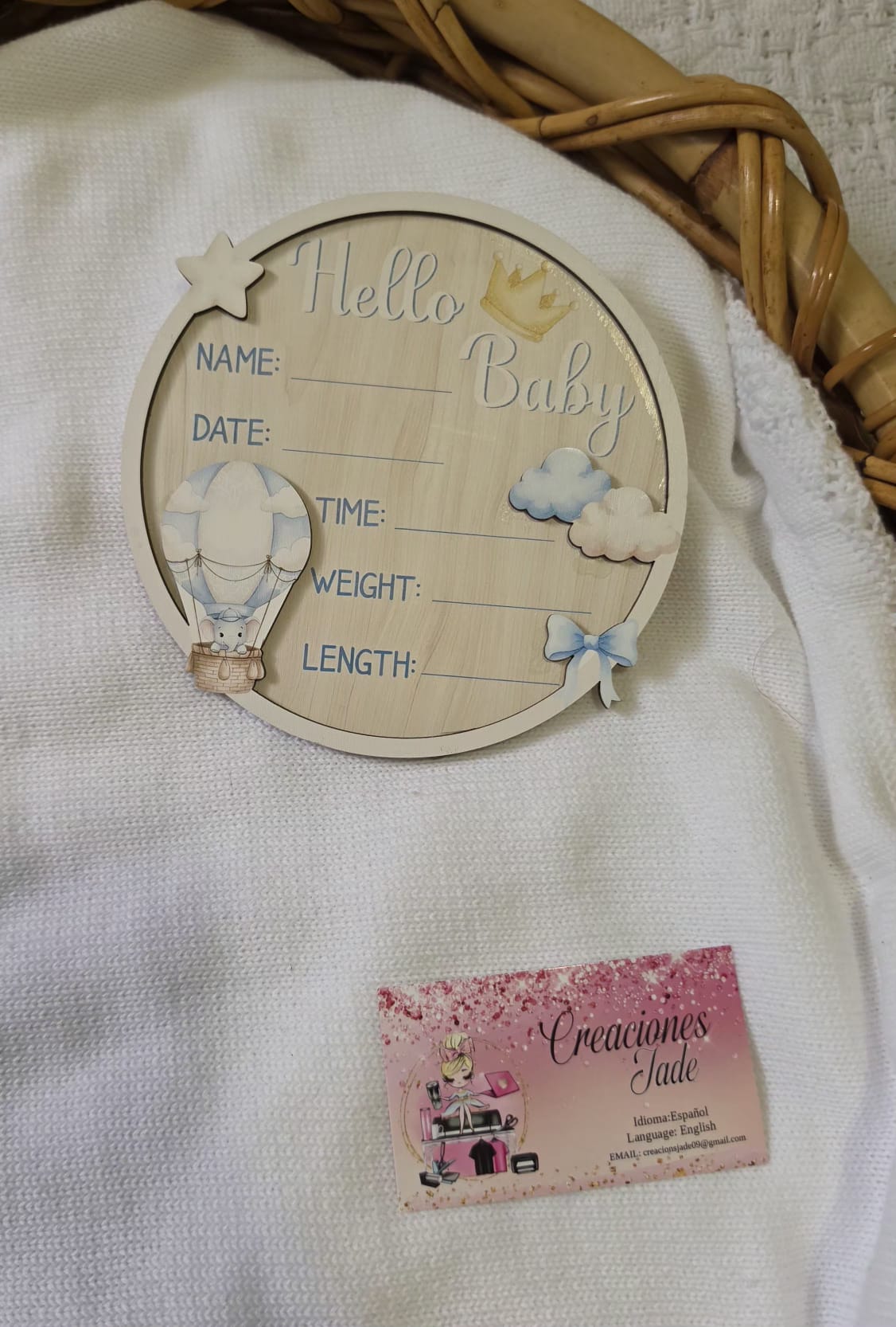 Baby Boy Birth Announcement Signs 👶🩵