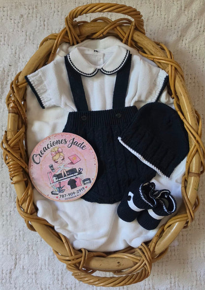 Little Gentleman Knitted Baby Set 💙