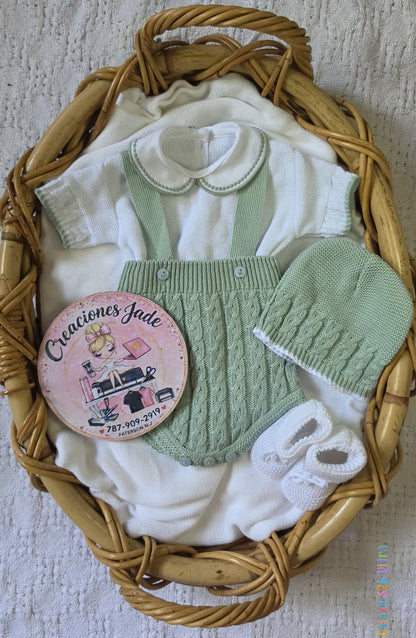 Little Gentleman Knitted Baby Set 💙