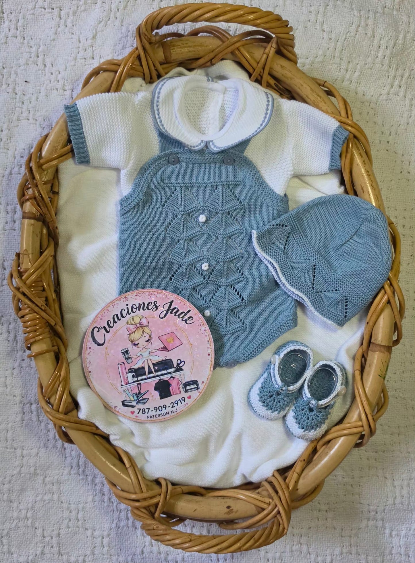 Precious Moments Knitted Baby Boy Set 🧸✨