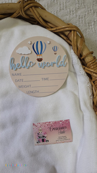 Baby Boy Birth Announcement Signs 👶🩵