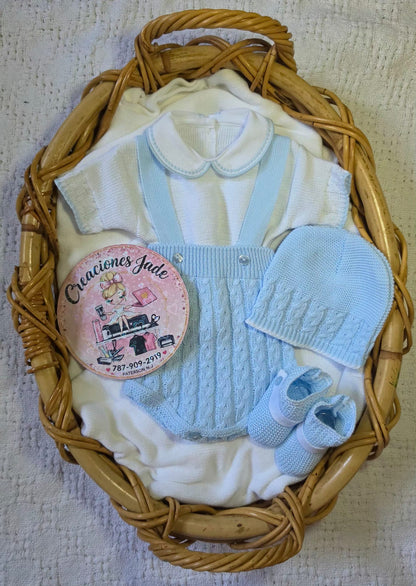 Little Gentleman Knitted Baby Set 💙