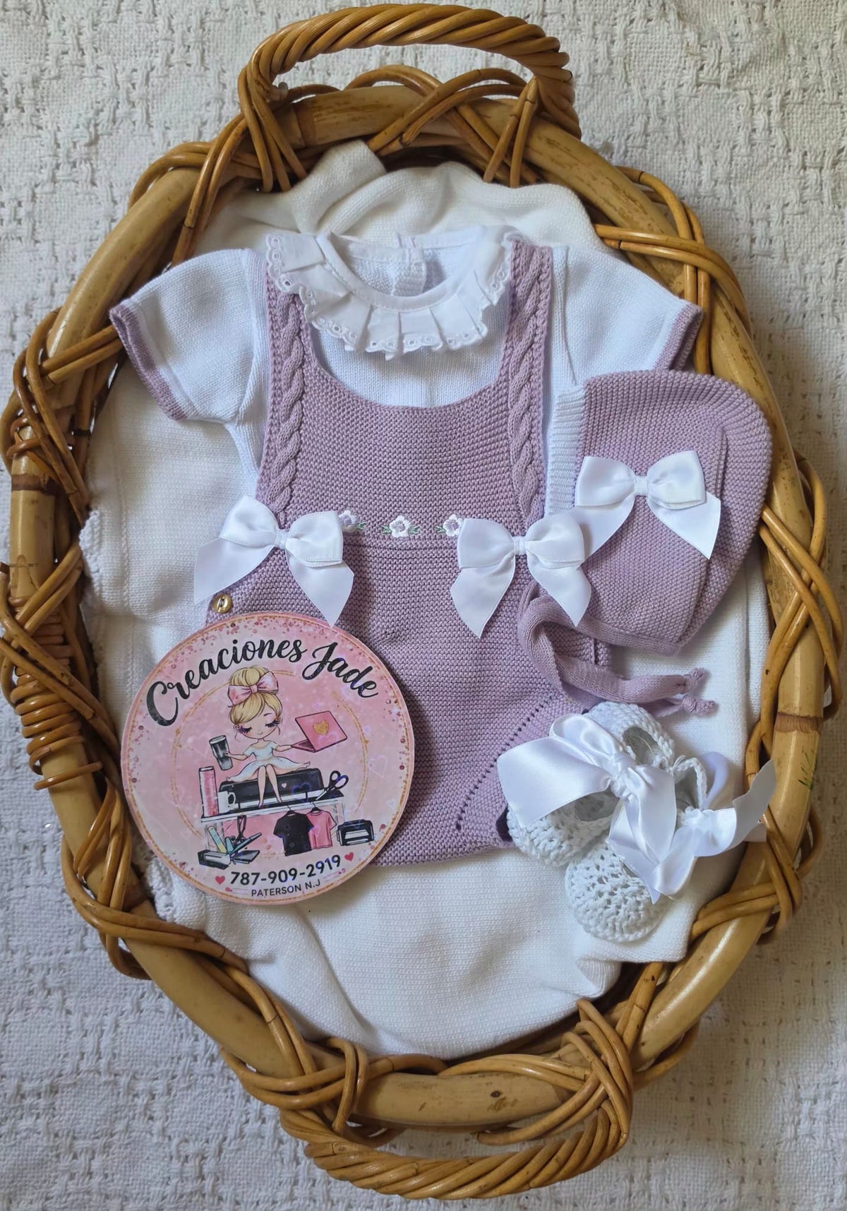 Little Princess Knitted Baby Girl Set 👶🏻💕