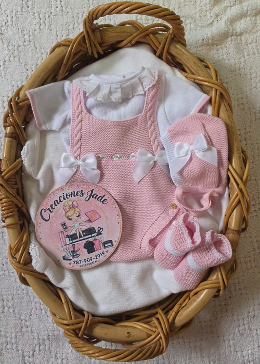 Little Princess Knitted Baby Girl Set 👶🏻💕