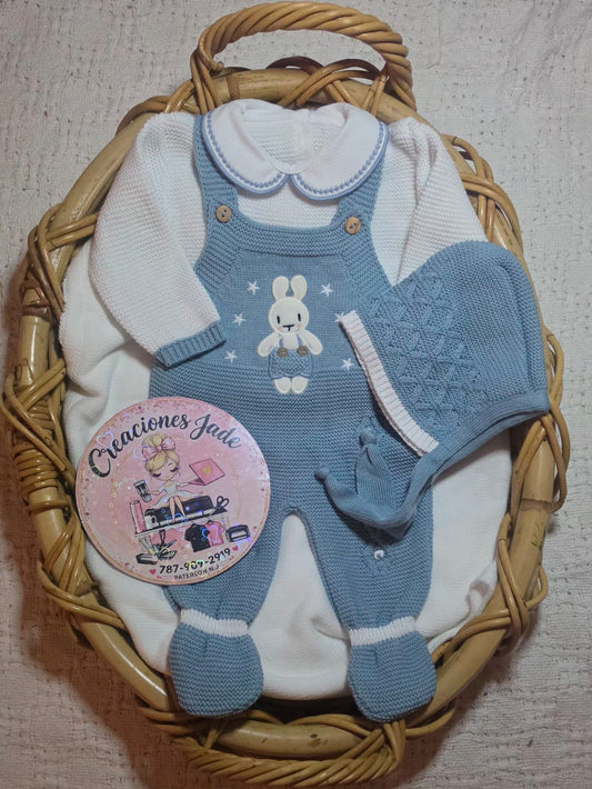 Little Bunny Dreams Knitted Baby Set ✨