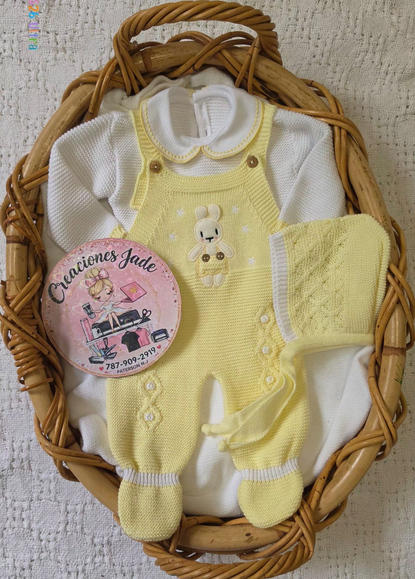 Little Bunny Dreams Knitted Baby Set ✨
