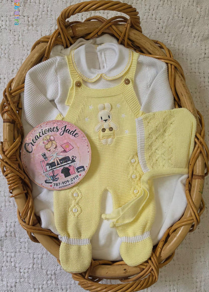 Little Bunny Dreams Knitted Baby Set ✨