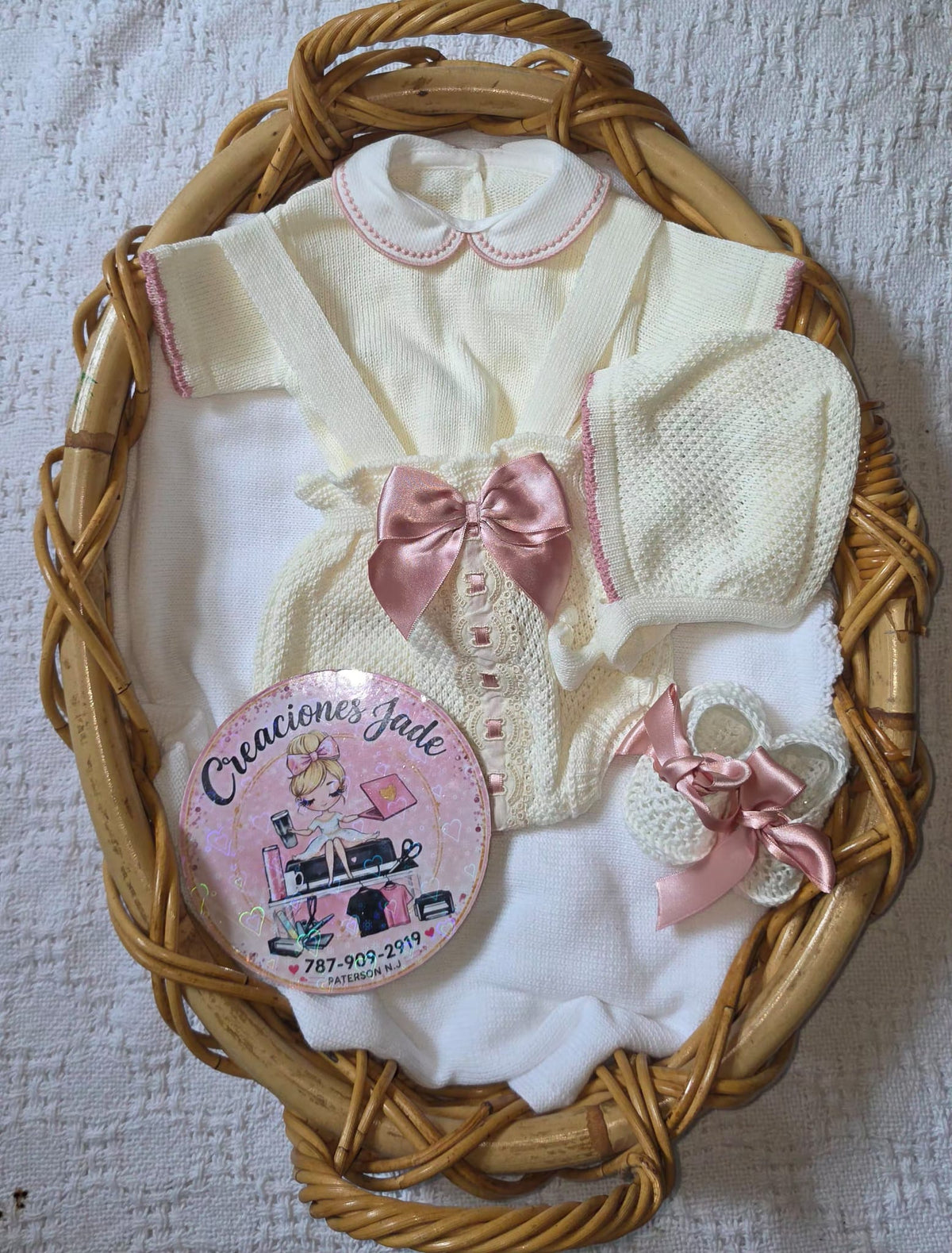 Little Sunshine Knitted Baby Girl Set ☀️