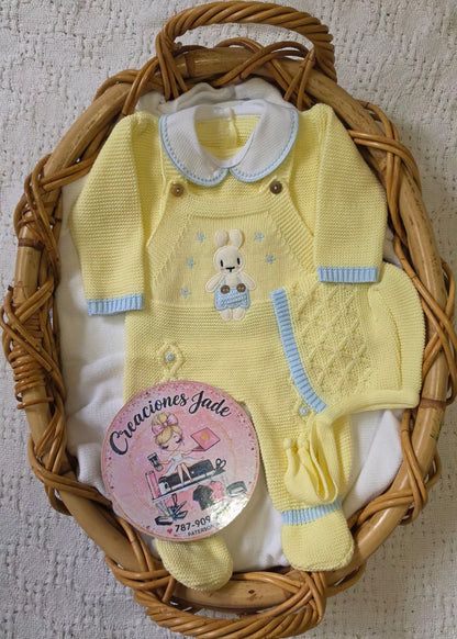 Little Bunny Dreams Knitted Baby Set ✨