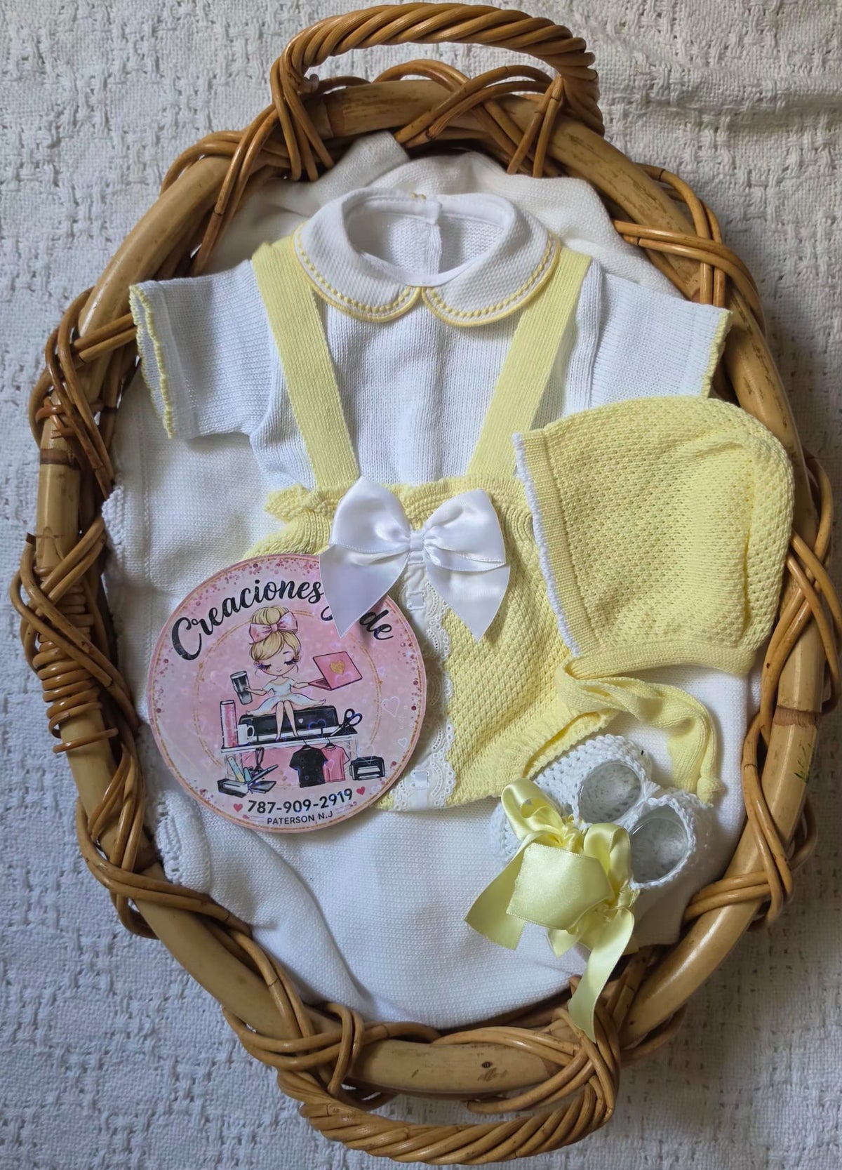 Little Sunshine Knitted Baby Girl Set ☀️