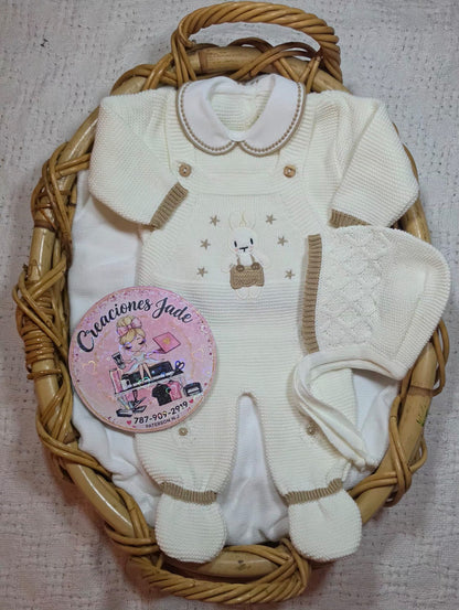 Little Bunny Dreams Knitted Baby Set ✨