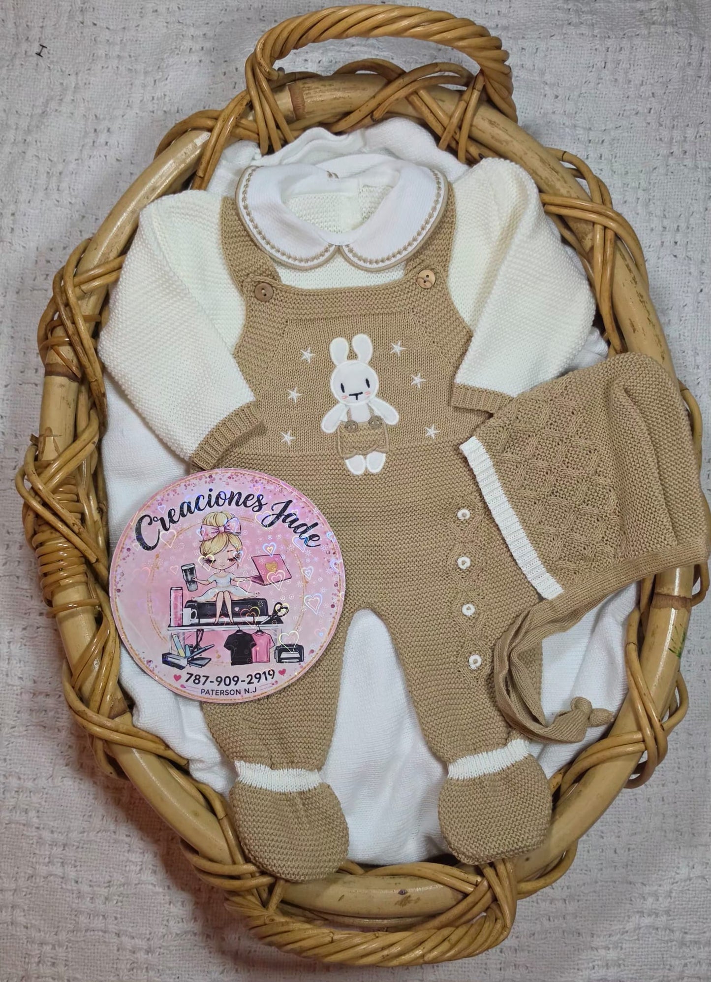 Little Bunny Dreams Knitted Baby Set ✨