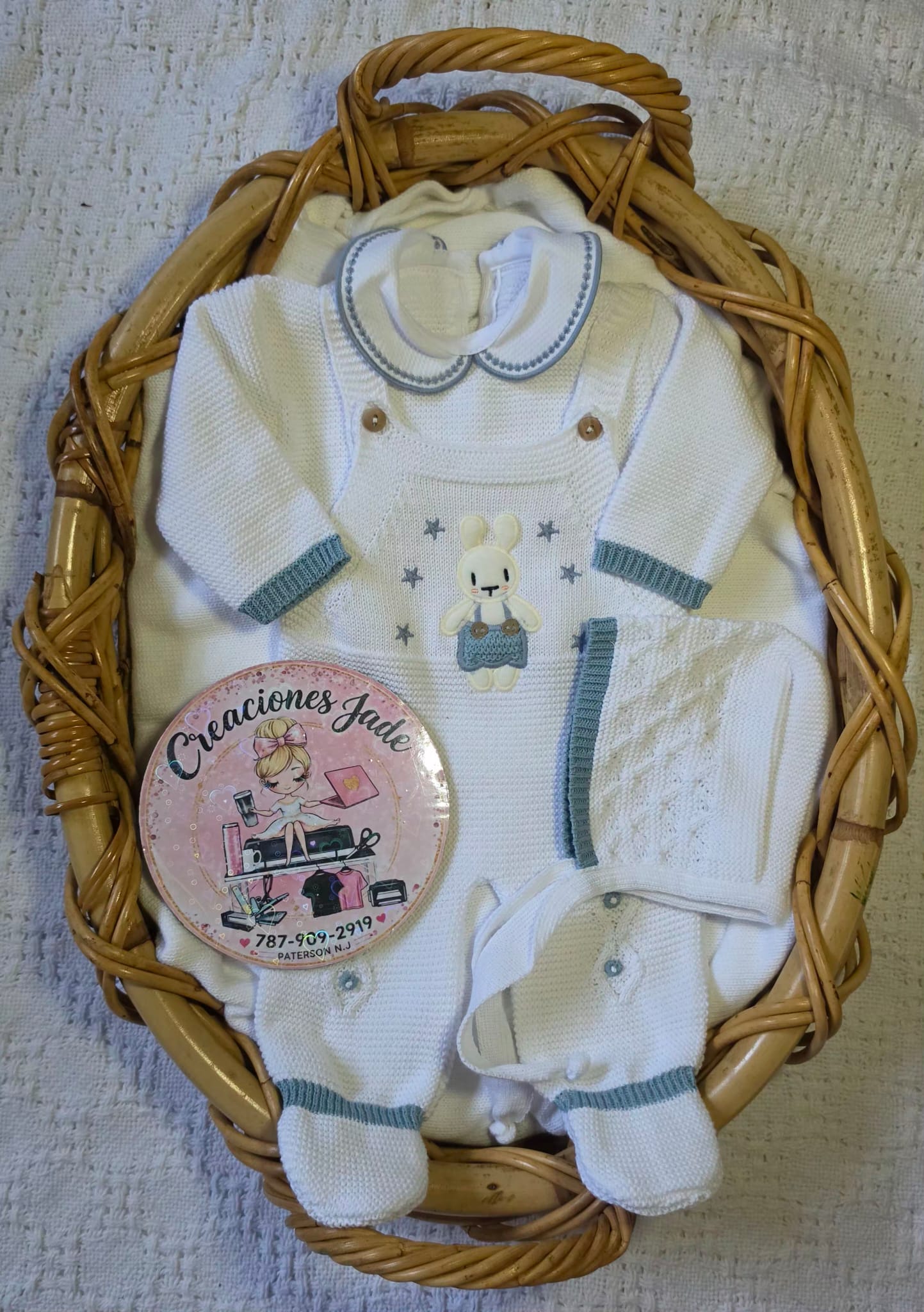 Little Bunny Dreams Knitted Baby Set ✨