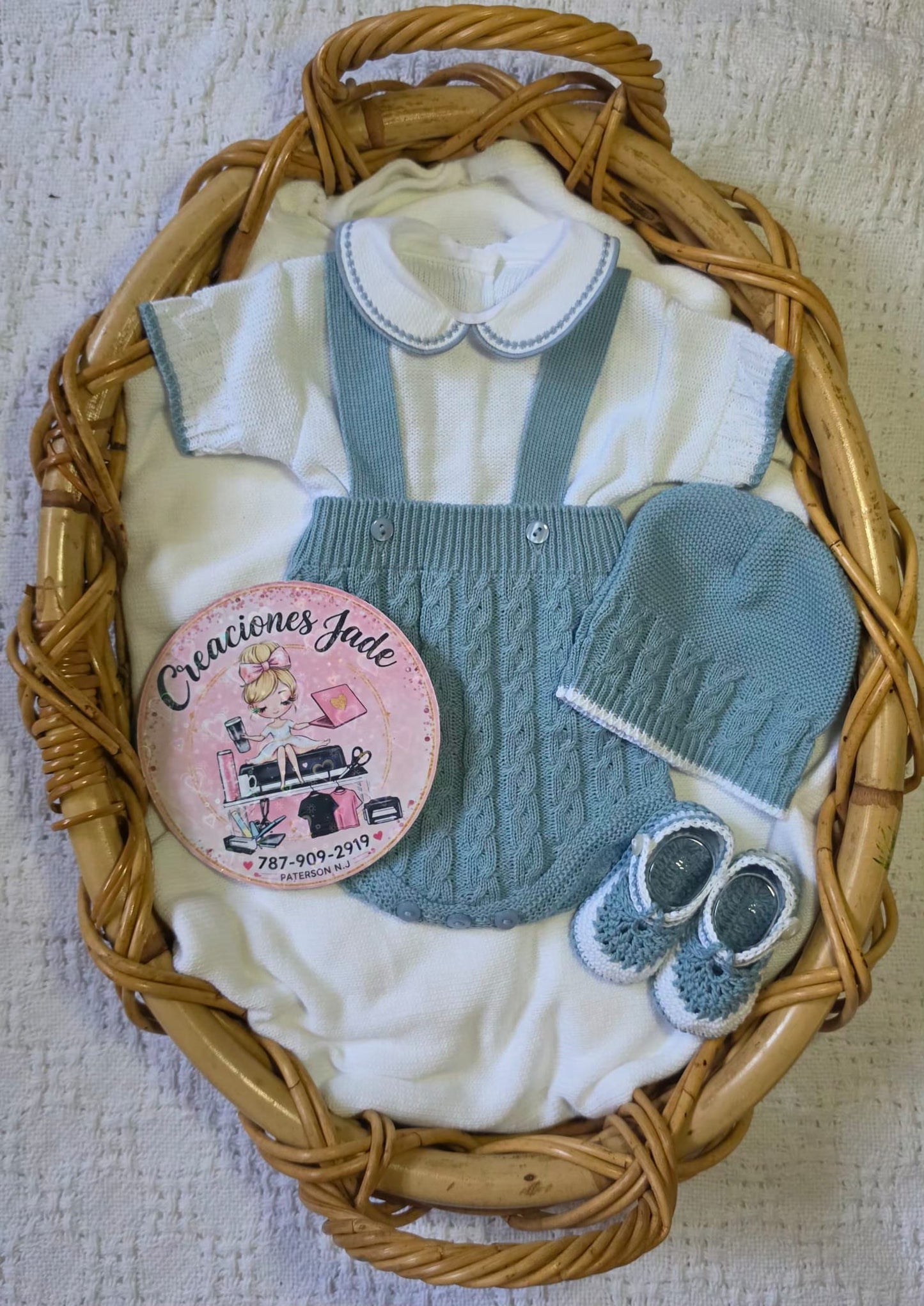 Little Gentleman Knitted Baby Set 💙