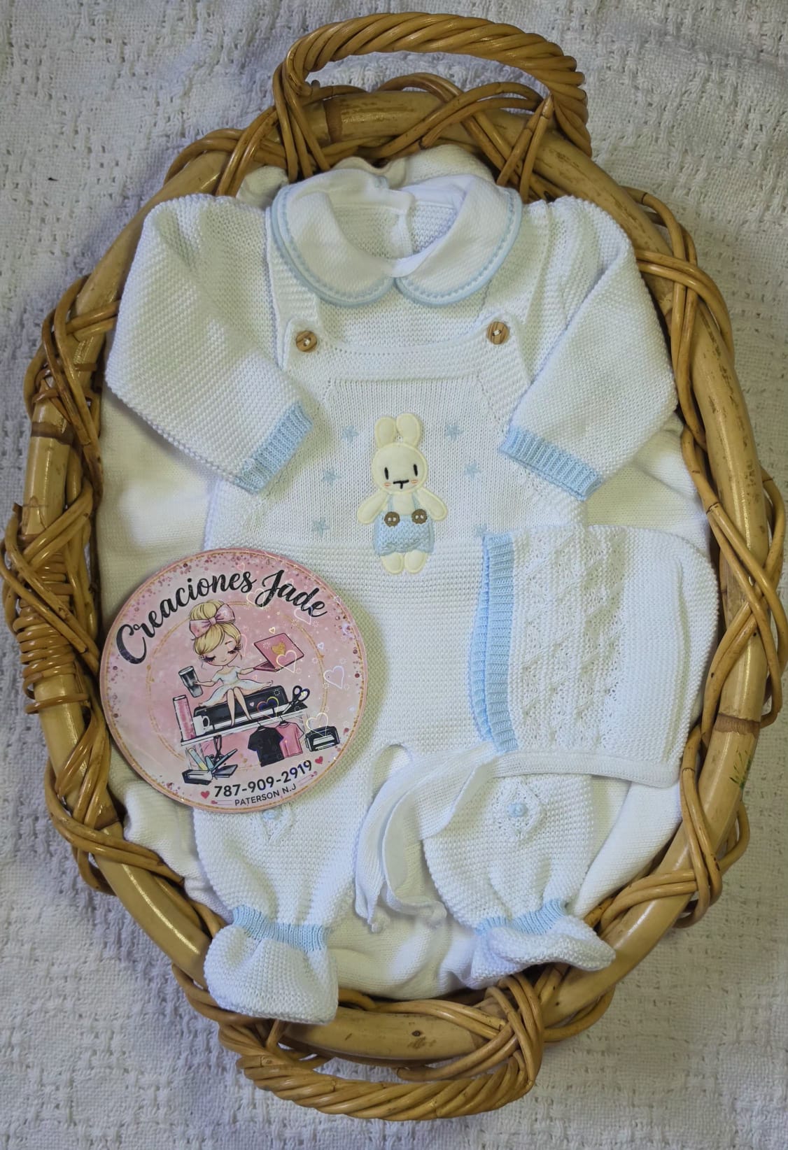 Little Bunny Dreams Knitted Baby Set ✨