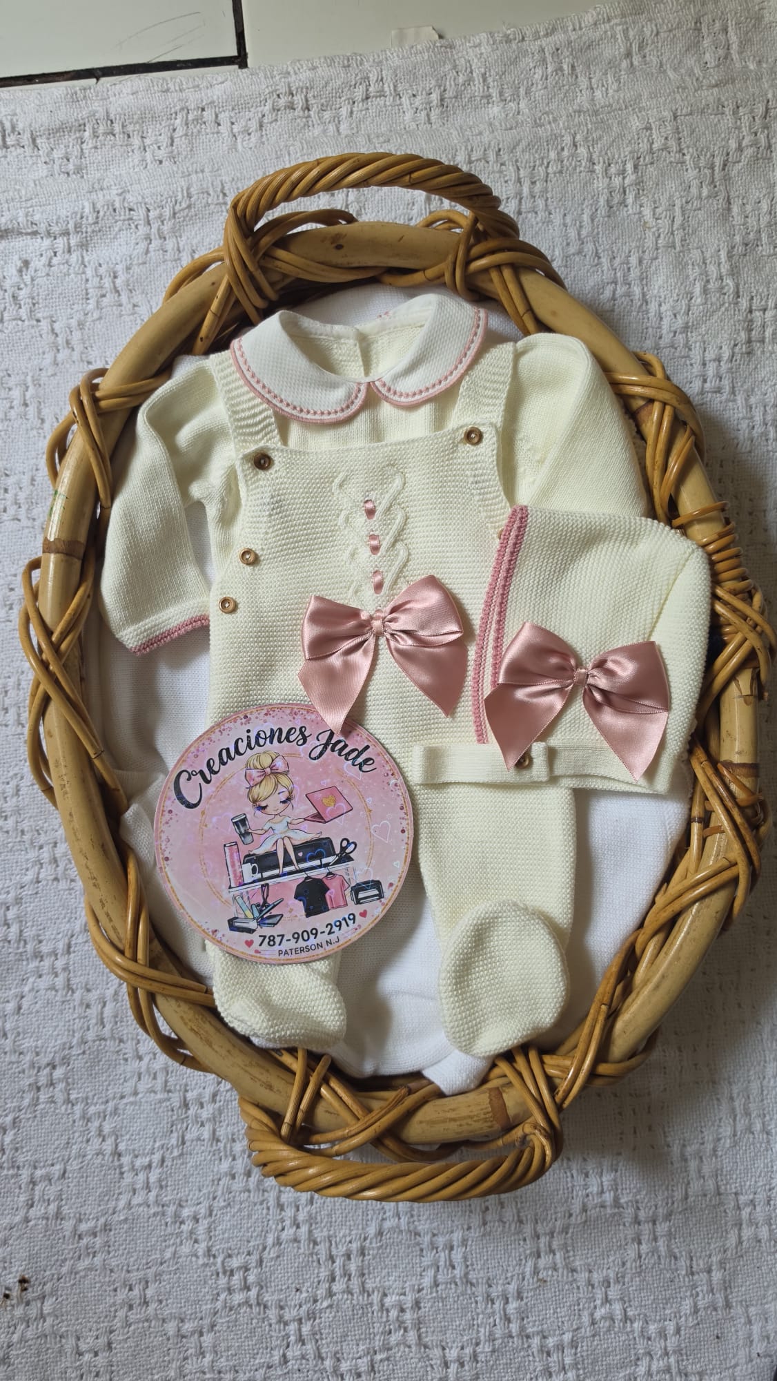 Sweetheart Knitted Baby Girl Set 💕
