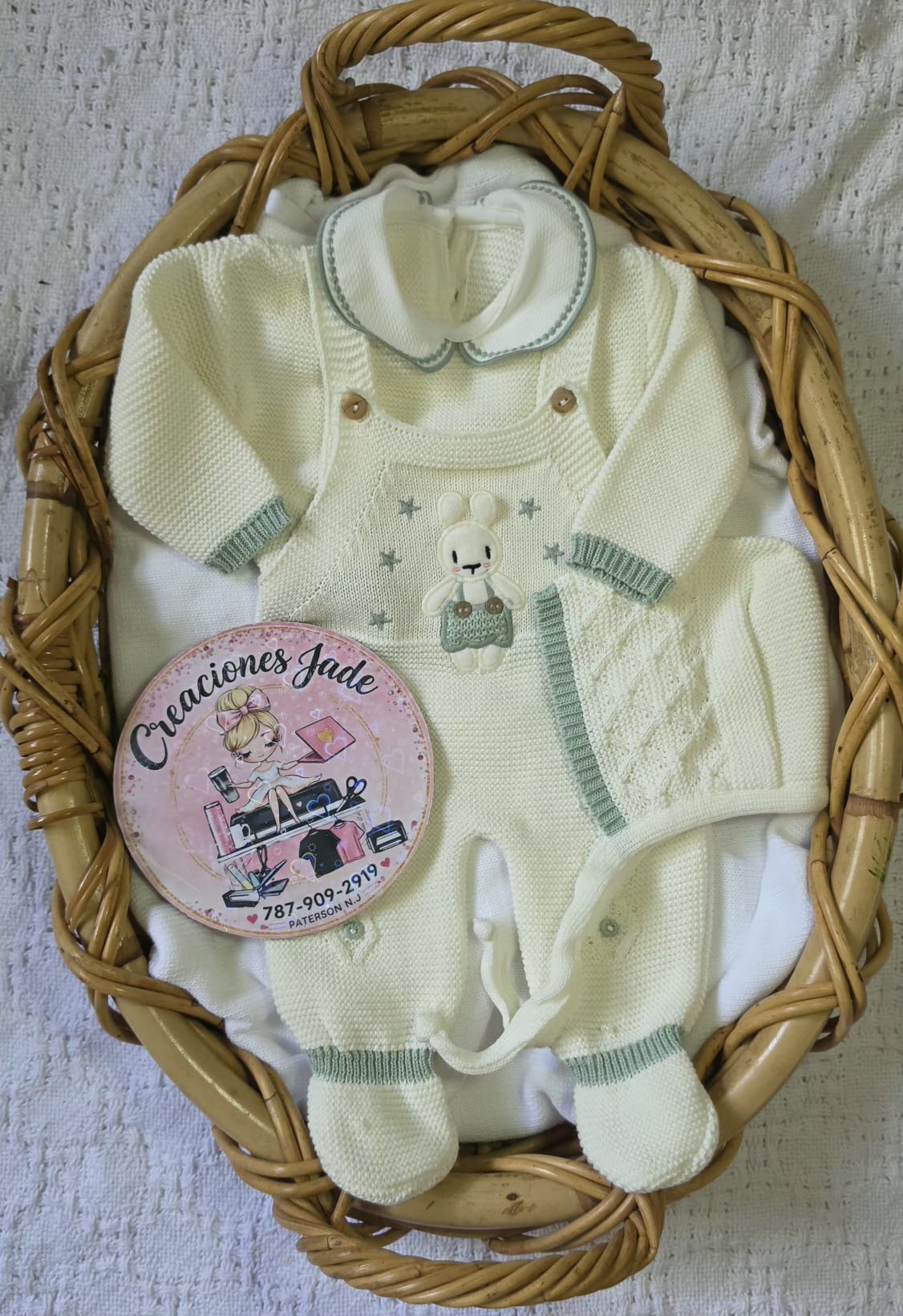 Little Bunny Dreams Knitted Baby Set ✨