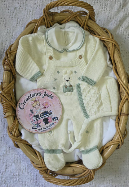 Little Bunny Dreams Knitted Baby Set ✨