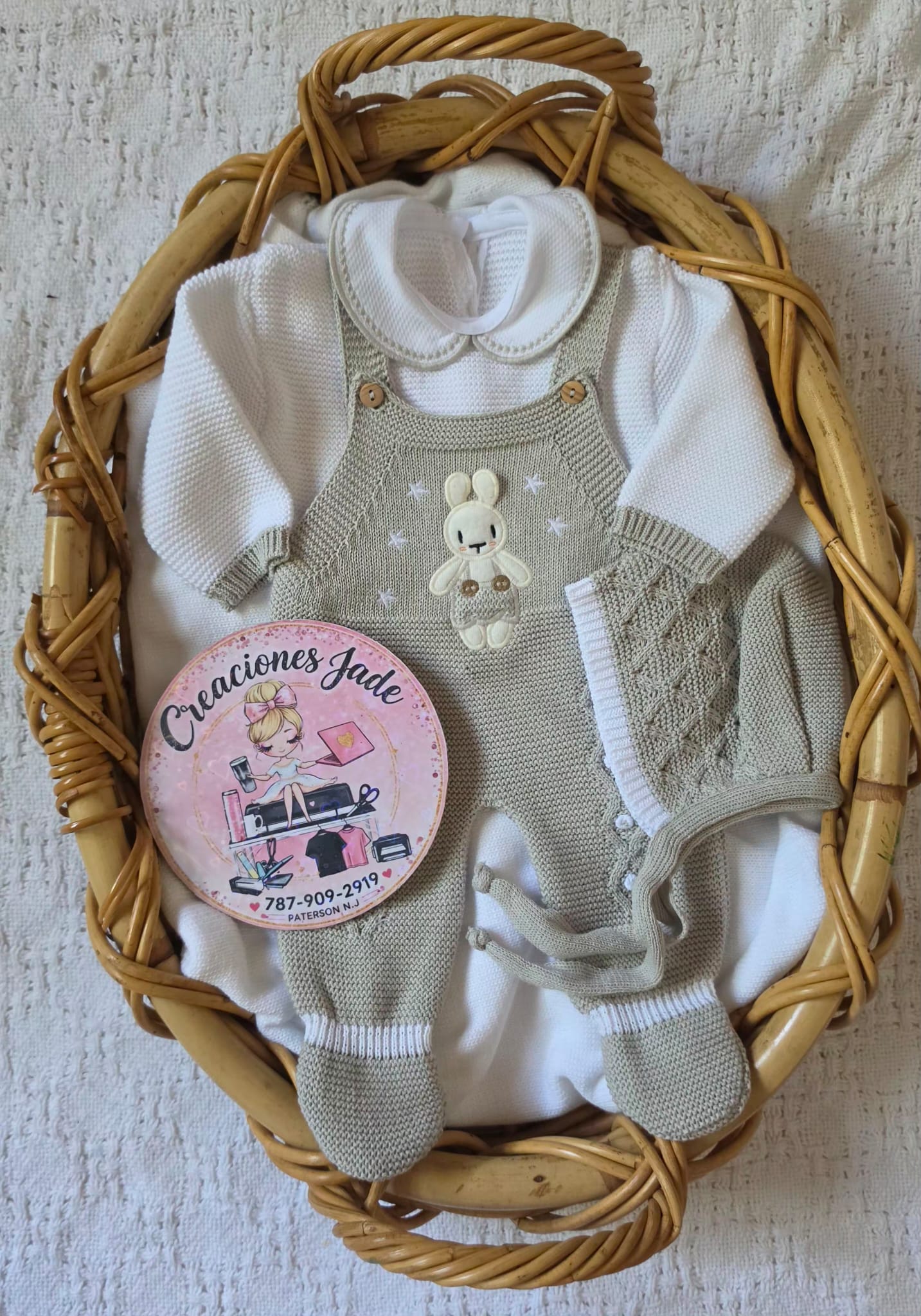 Little Bunny Dreams Knitted Baby Set ✨