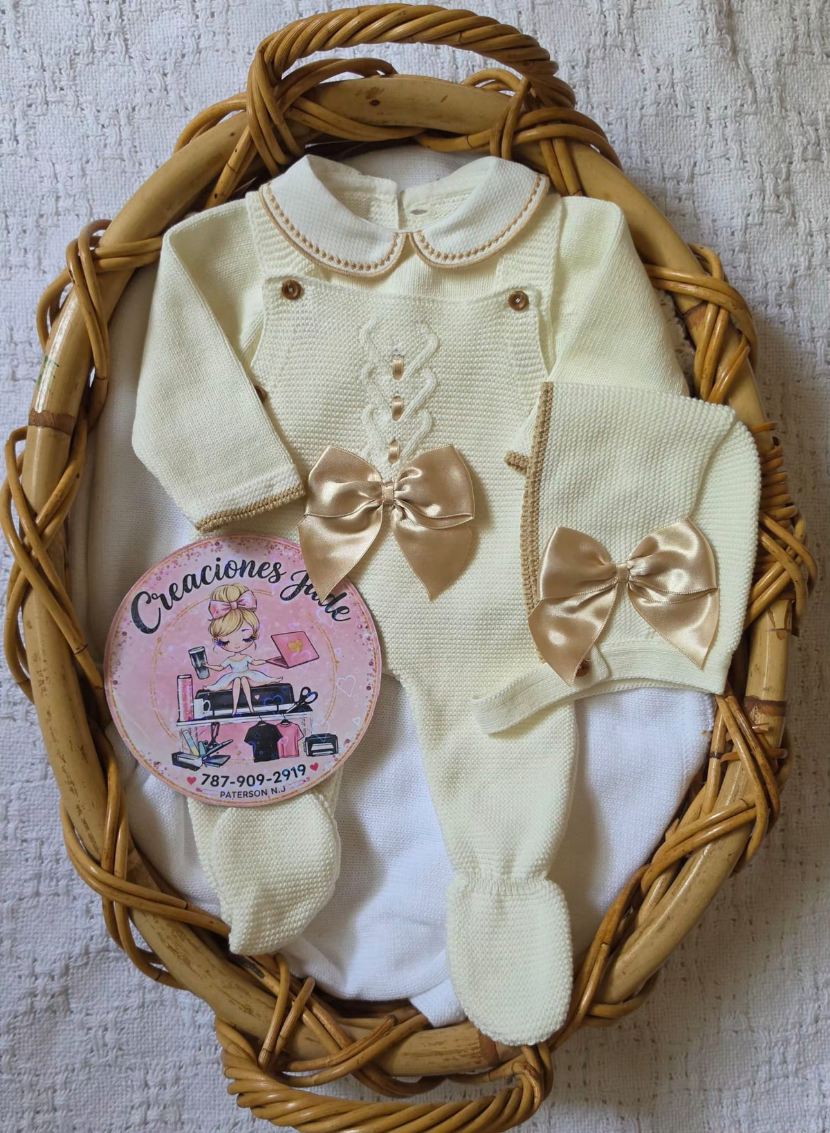 Sweetheart Knitted Baby Girl Set 💕