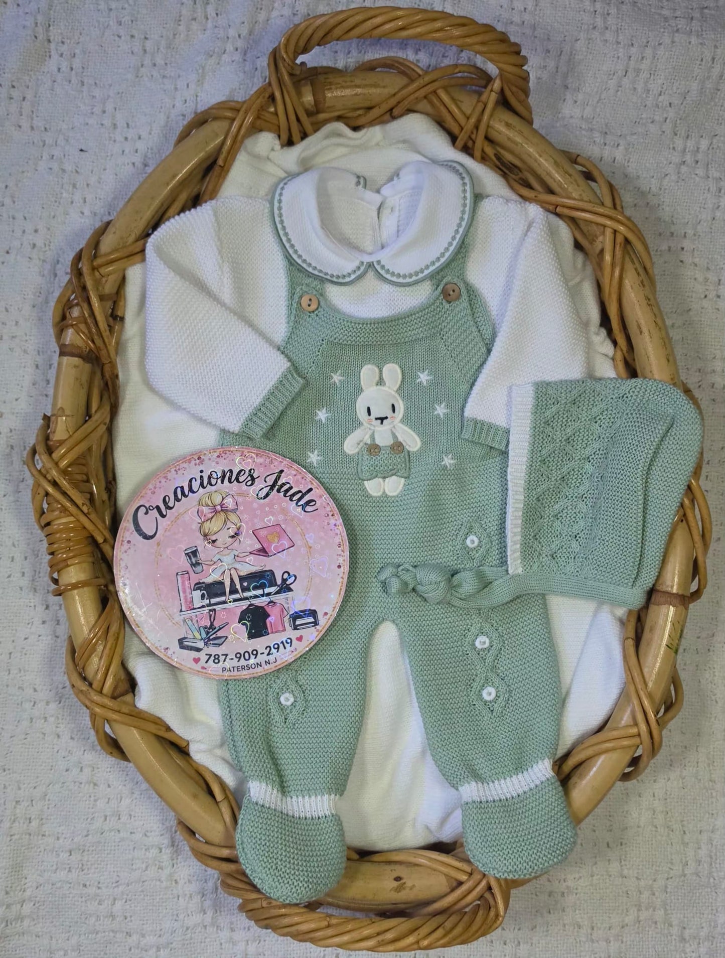 Little Bunny Dreams Knitted Baby Set ✨