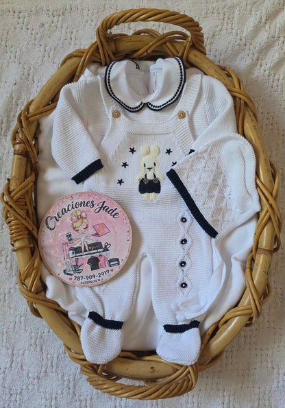 Little Bunny Dreams Knitted Baby Set ✨