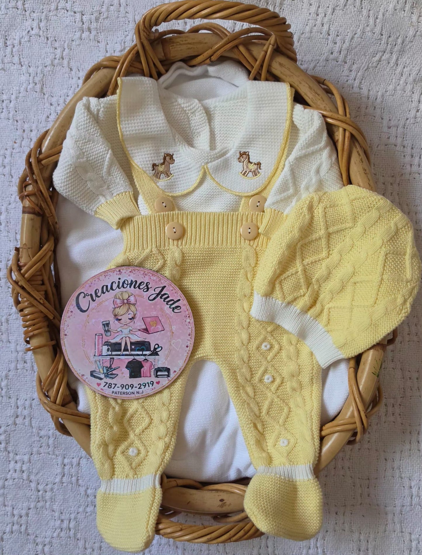 Little Rocking Horse Knitted Baby Set 🧸✨