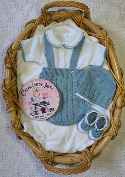 Little Gentleman Knitted Baby Set 💙