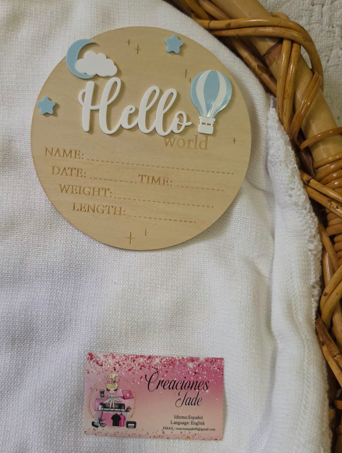 Baby Boy Birth Announcement Signs 👶🩵