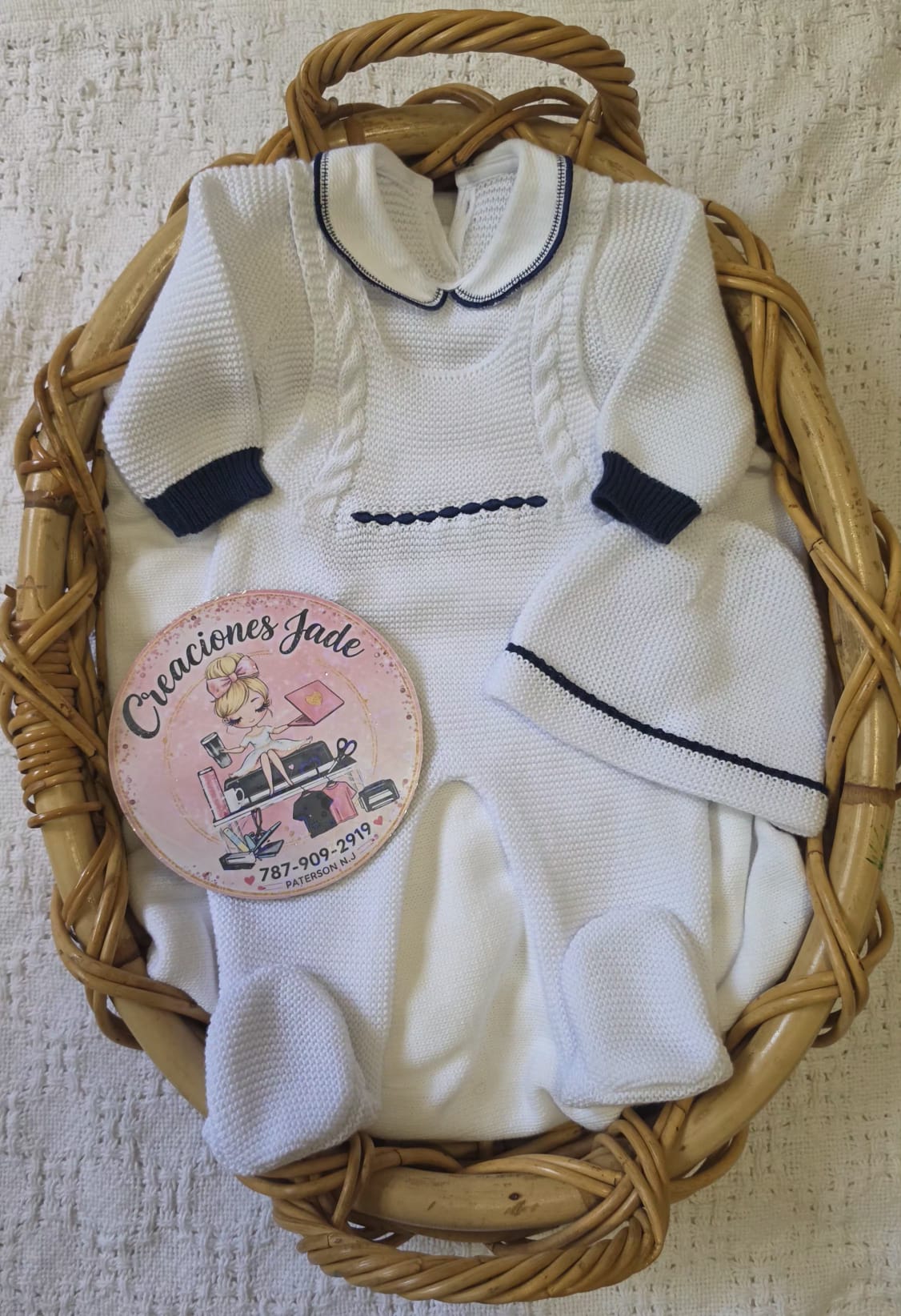 Sweet Arrival Knitted Baby Boy Set ✨