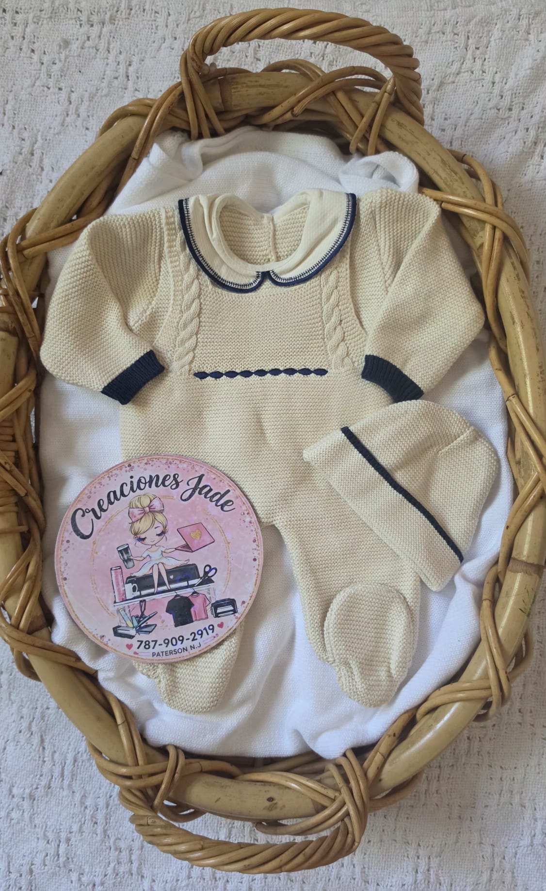 Sweet Arrival Knitted Baby Boy Set ✨