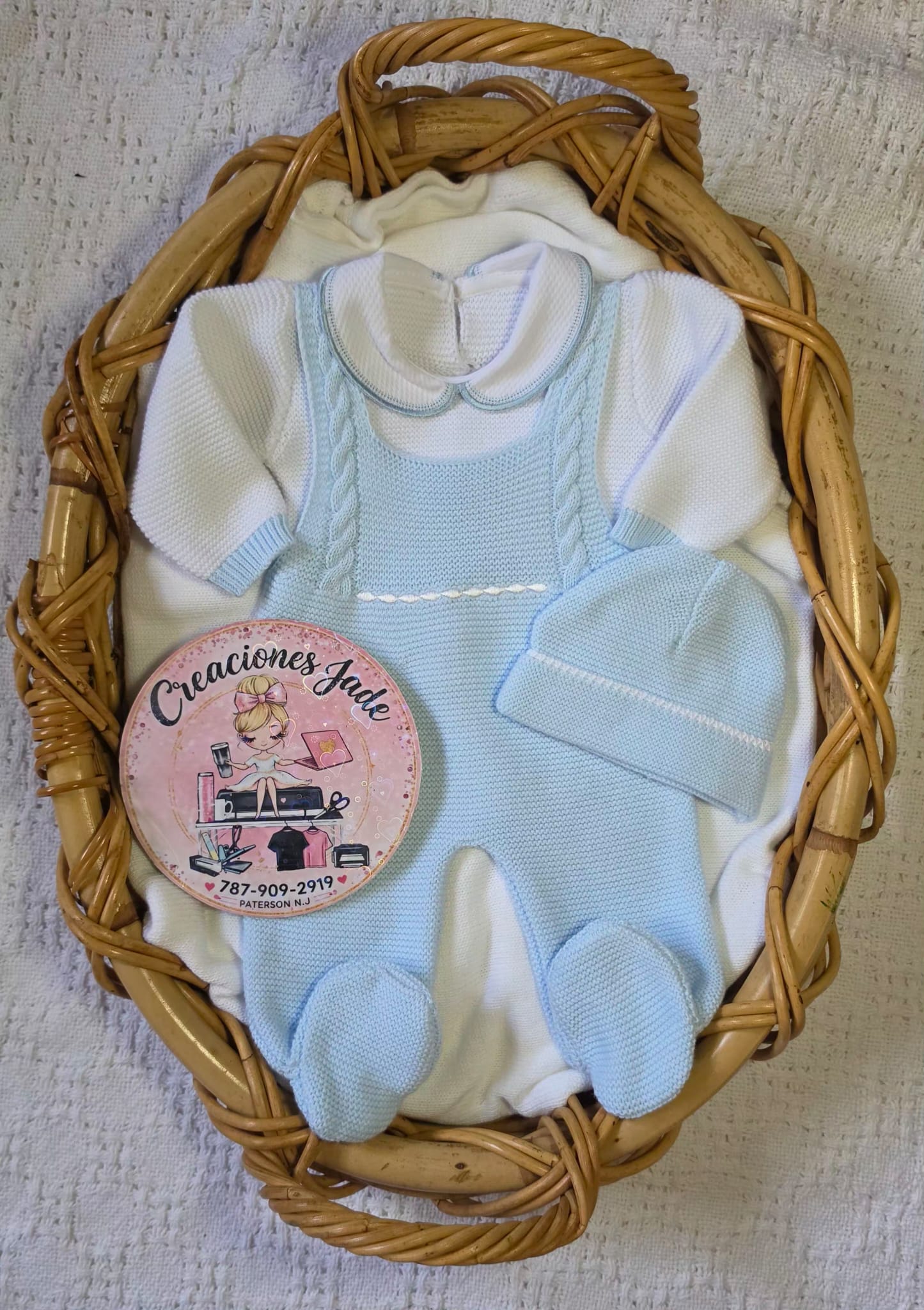 Sweet Arrival Knitted Baby Boy Set ✨