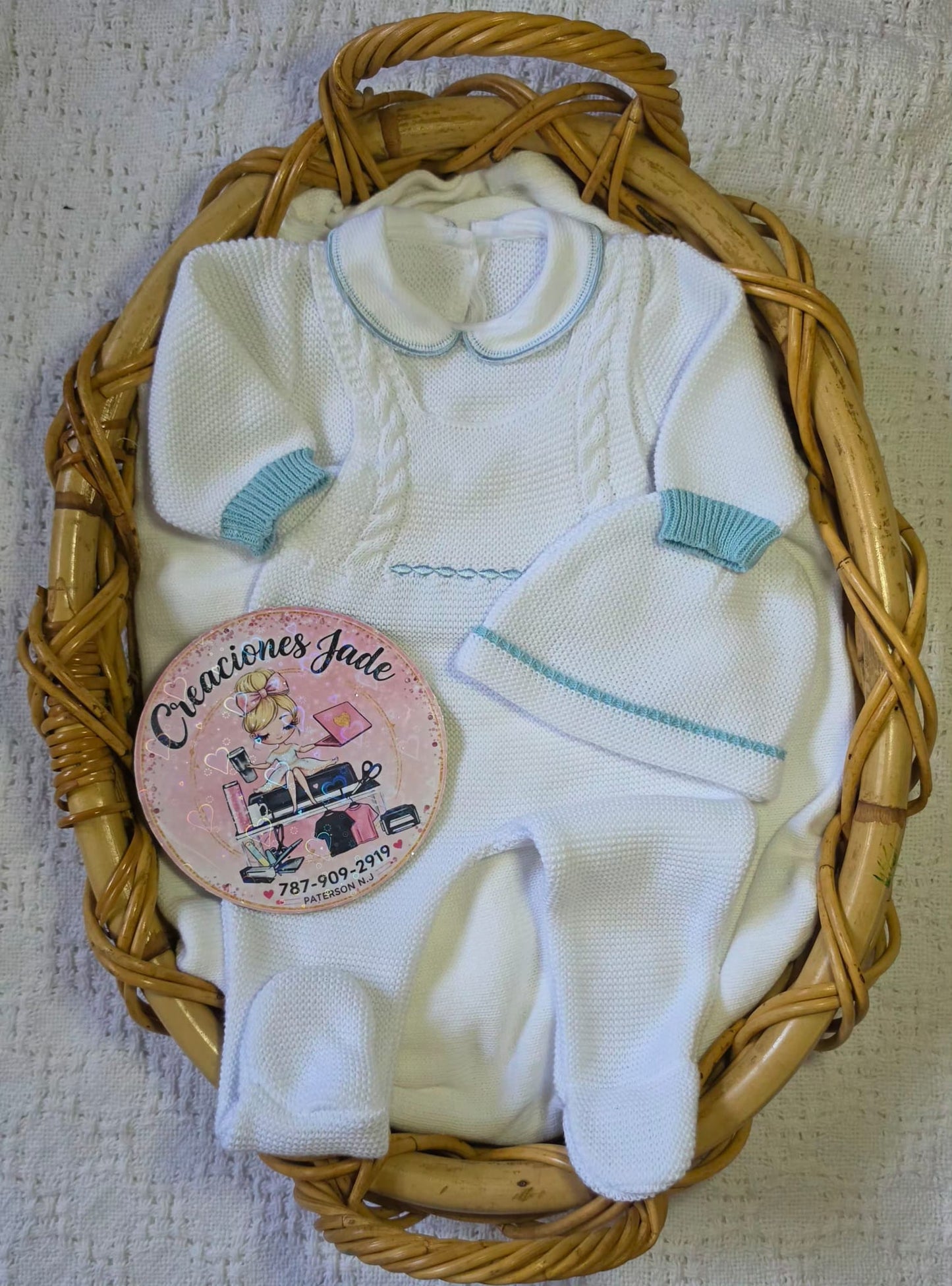 Sweet Arrival Knitted Baby Boy Set ✨