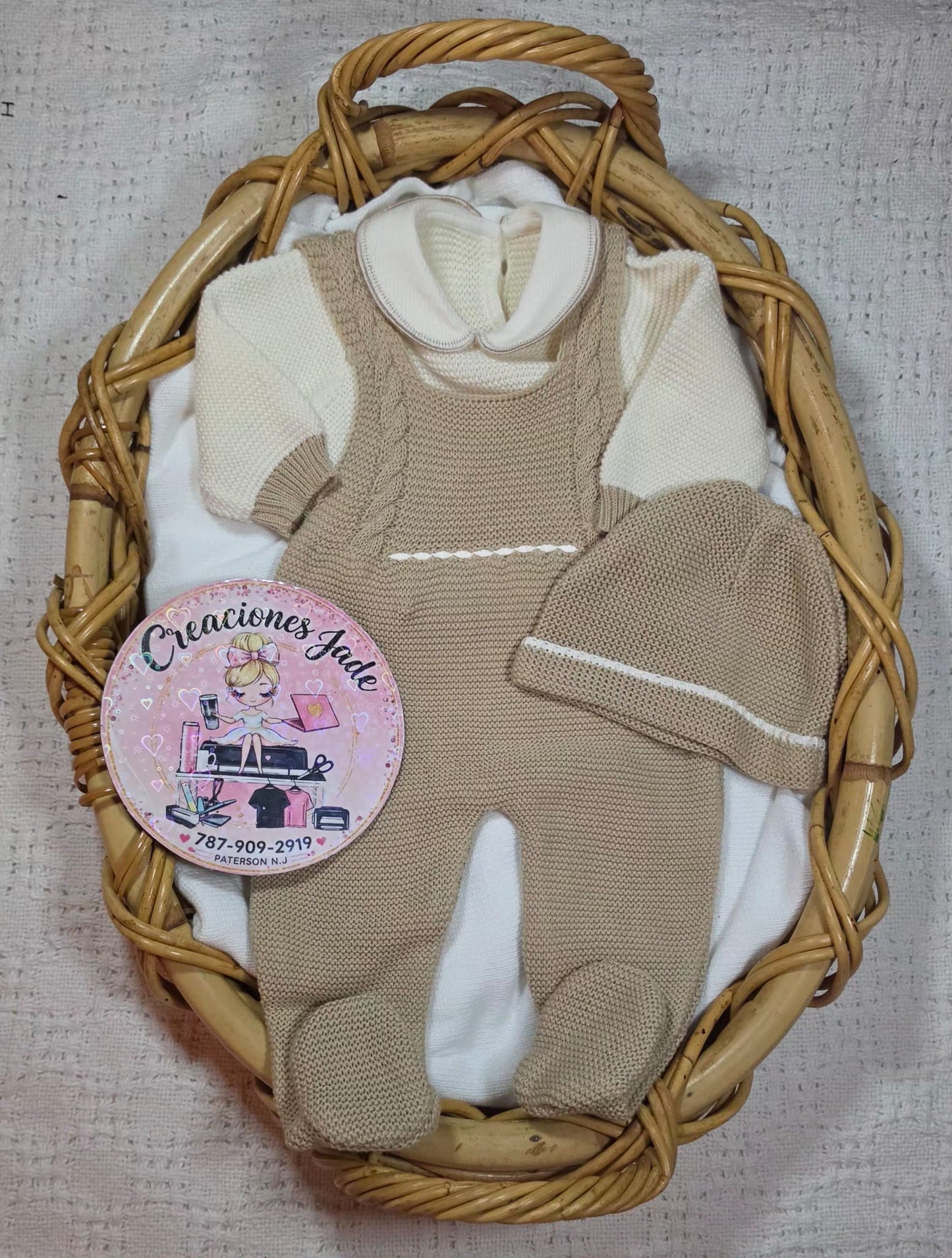 Sweet Arrival Knitted Baby Boy Set ✨