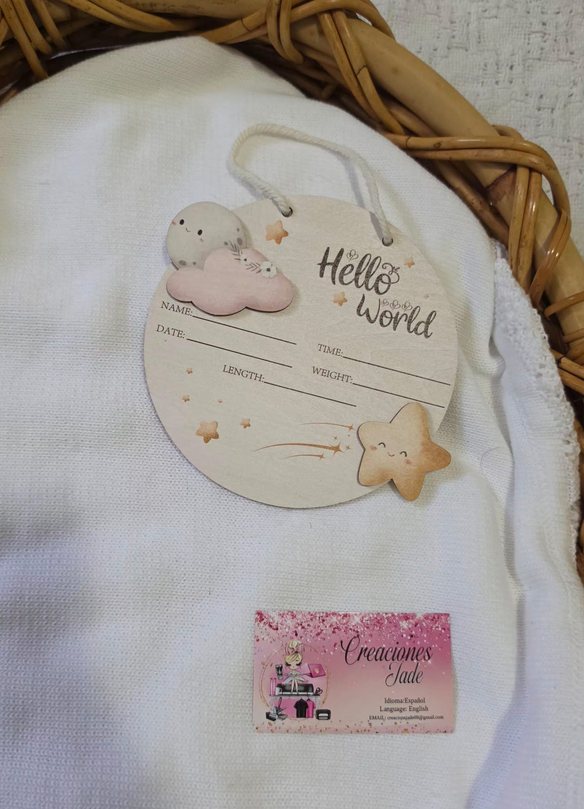 Baby Girl Birth Announcement Signs 👶✨