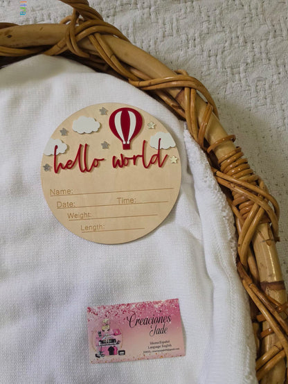 Baby Boy Birth Announcement Signs 👶🩵