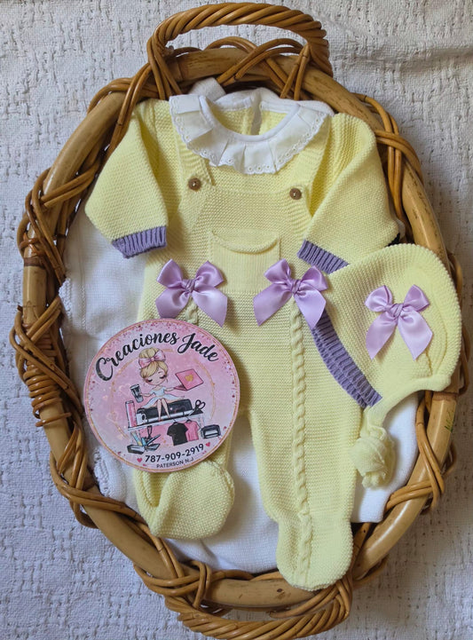 Sweet Bow Knit Baby Set 🎀👶