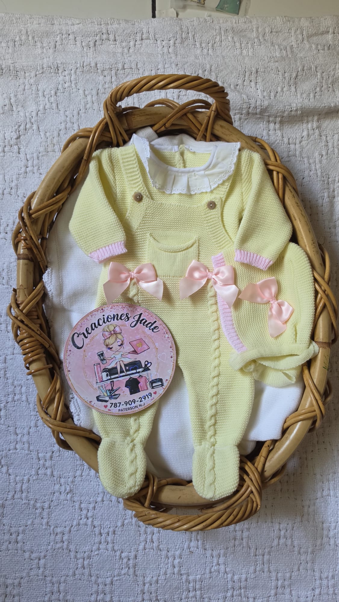 Sweet Bow Knit Baby Set 🎀👶