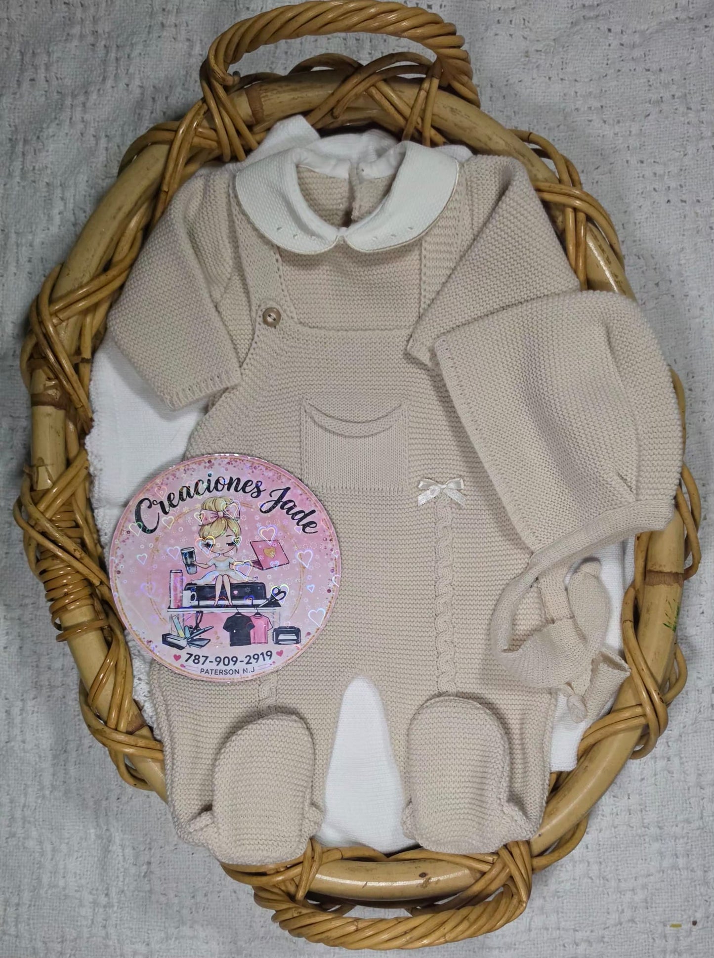 Sweet Bow Knit Baby Set 🎀👶