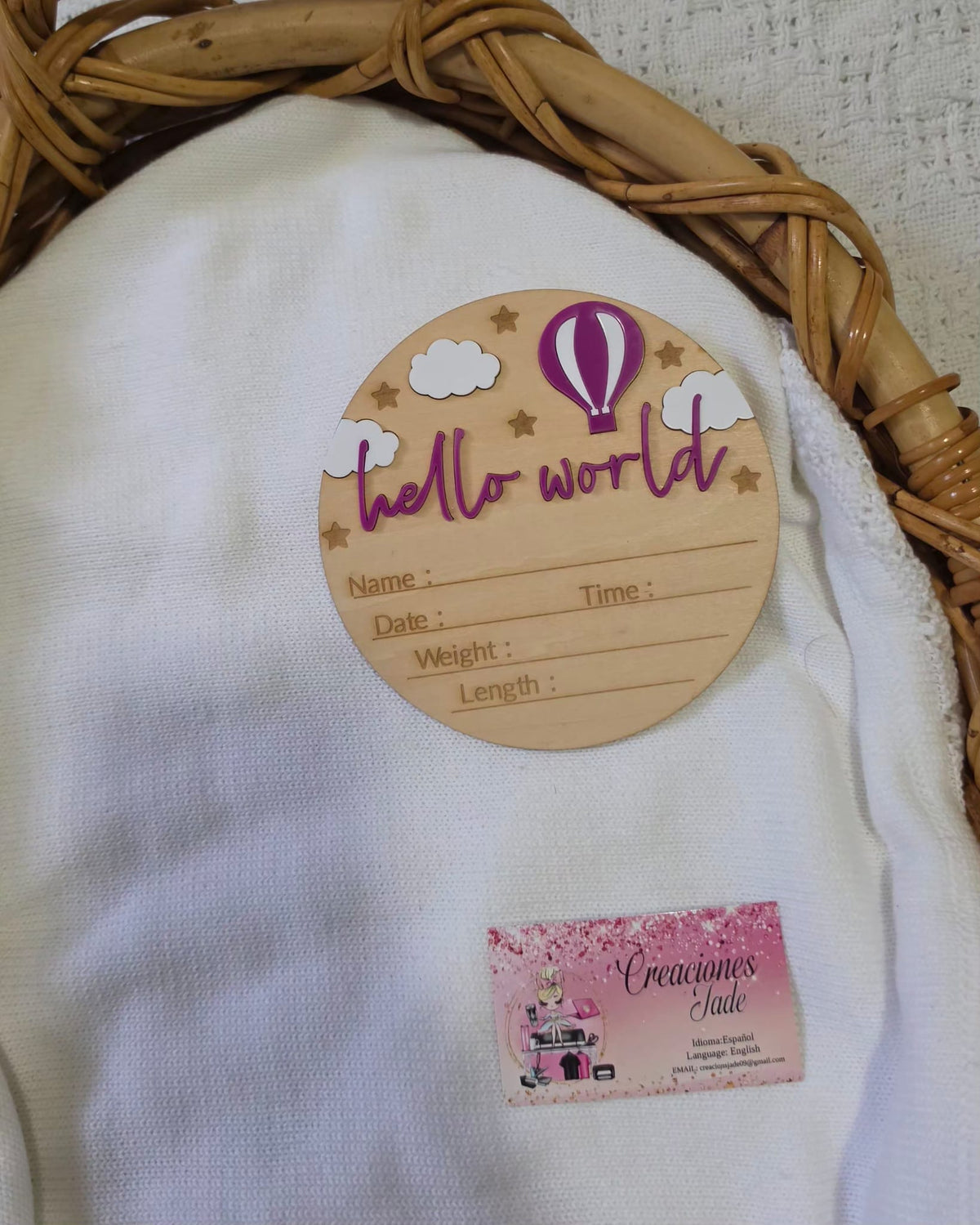 Baby Girl Birth Announcement Signs 👶✨