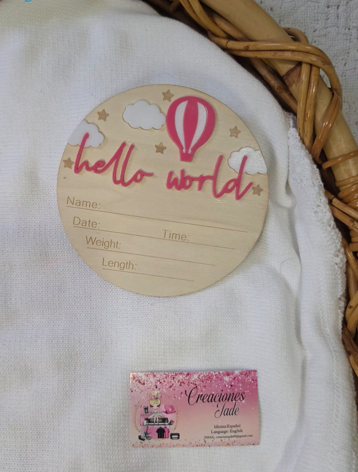 Baby Girl Birth Announcement Signs 👶✨